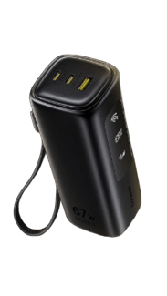 Baseus 4G LTE mobile hotspot and 20000mAh power bank 2-in-1 device in black